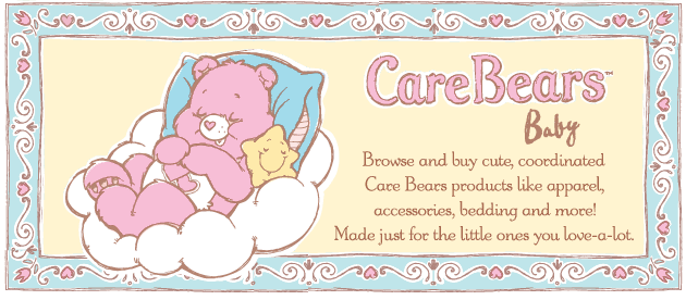Browse and buy cute, coordinated Care Bears products like apparel, accessories, bedding and more!  Made just for the little ones you love-a-lot.